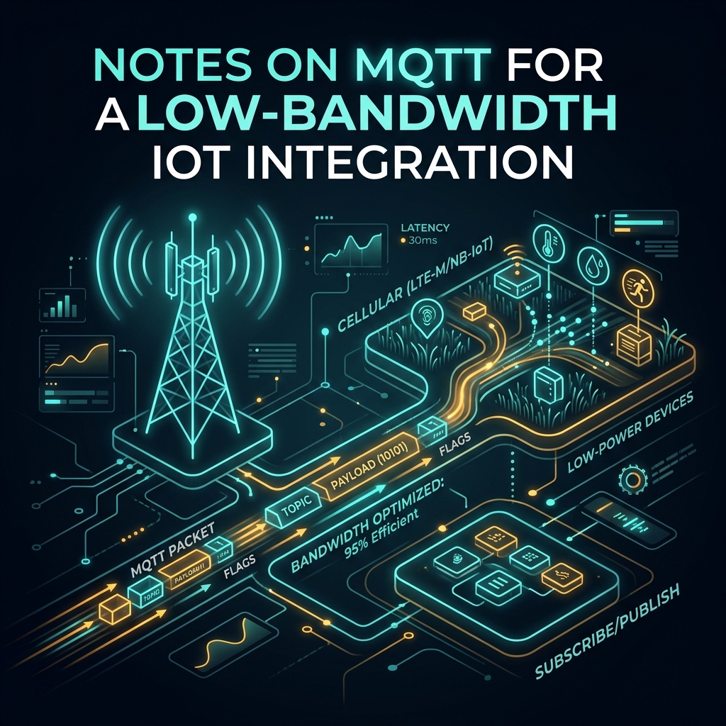 Notes on MQTT for a Low-Bandwidth IoT Integration