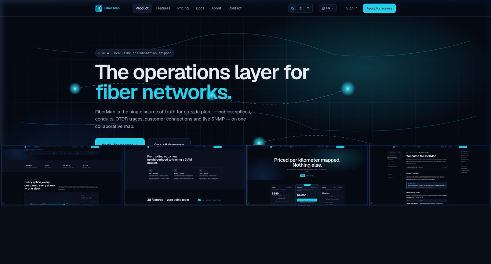 FiberMap — Fiber Optic Network Management SaaS