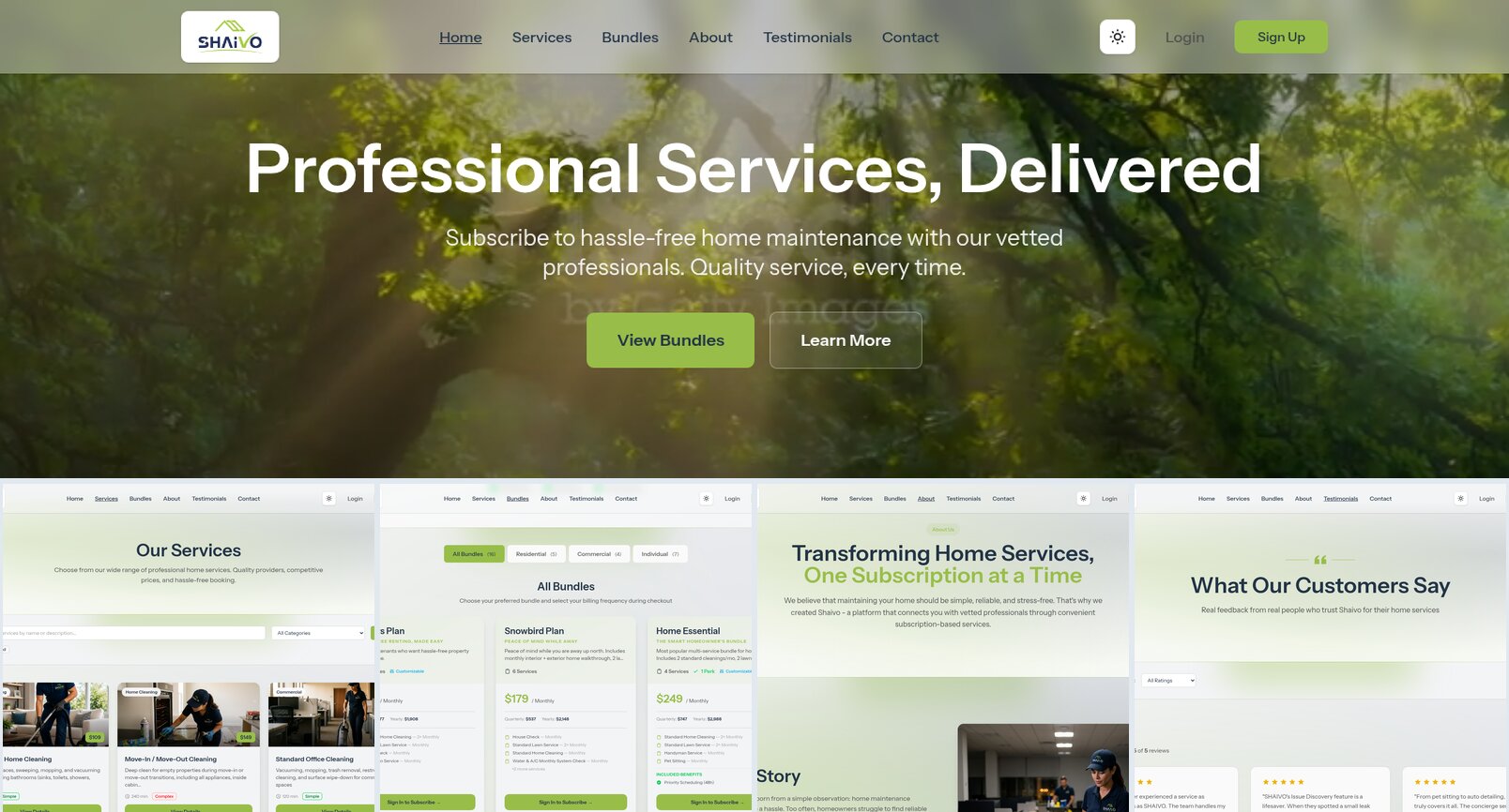 Shaivo — On-Demand Home & Commercial Services Marketplace